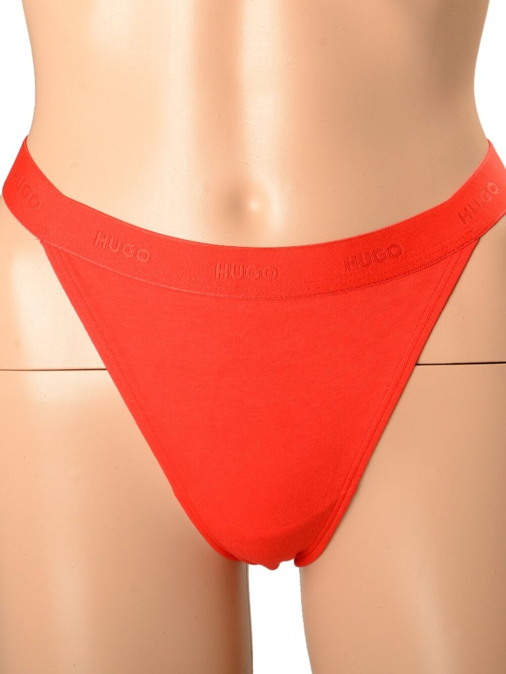 Hugo Boss Women's "String Gift" Red Logo Stripe String Panties US S IT 40